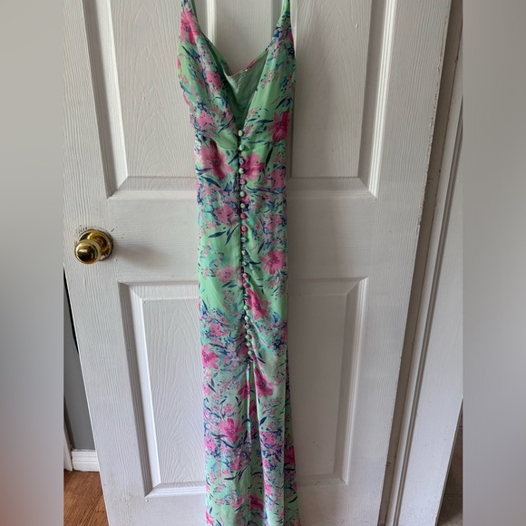 Love Sadie size medium dress. buttons up the front. spaghetti straps. - Picture 3 of 4